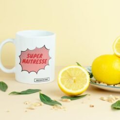Mug Super Maîtresse à côté de citrons