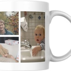 Mug personnalisé plusieurs photos avec un collage de photos de famille