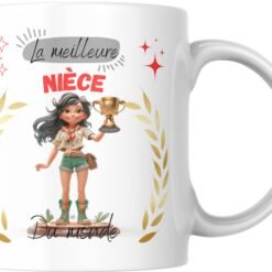 Mug La meilleure nièce du monde, autre angle