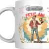 Mug meilleur petit ami du monde avec jeune homme à casquette tenant une coupe