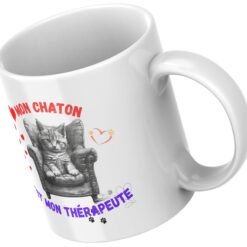 Mug chat thérapeute vu en plongée
