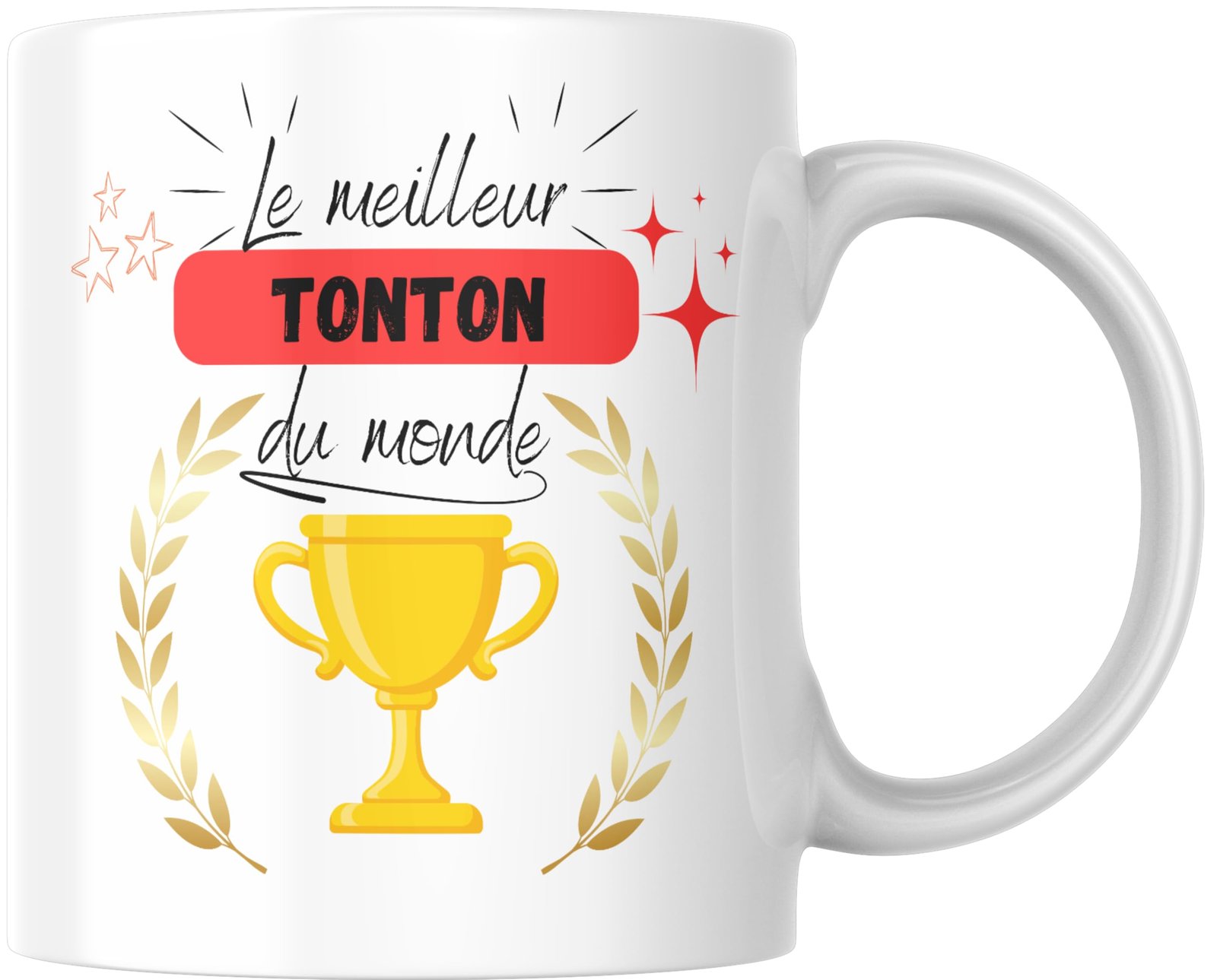 Mug Le meilleur tonton du monde de profil