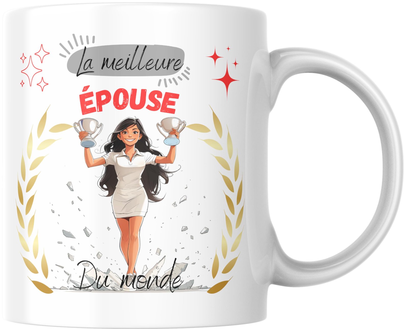 Mug La meilleure épouse du monde vu sous un autre angle