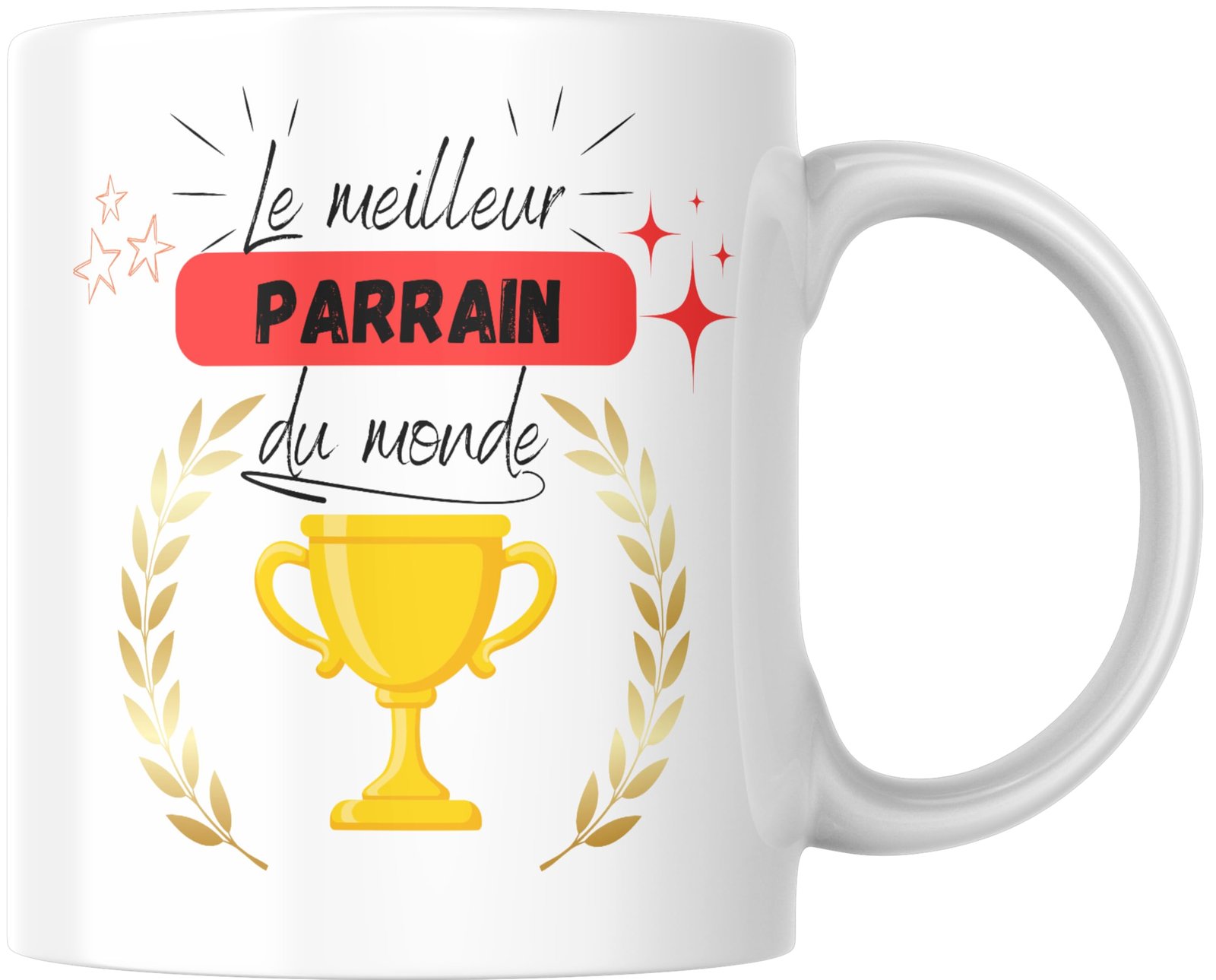 Mug Le meilleur parrain du monde vu de côté