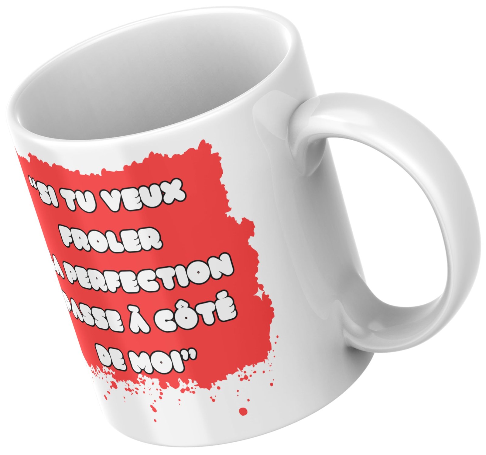 Mug frôler la perfection vu en plongée