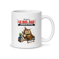 Mug 30 ans – mug blanc vu du dos
