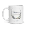 Mug aide-soignant personnalisé prénom – mug blanc vu de face