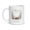 Mug ambulancier personnalisé prénom – mug blanc vu de face