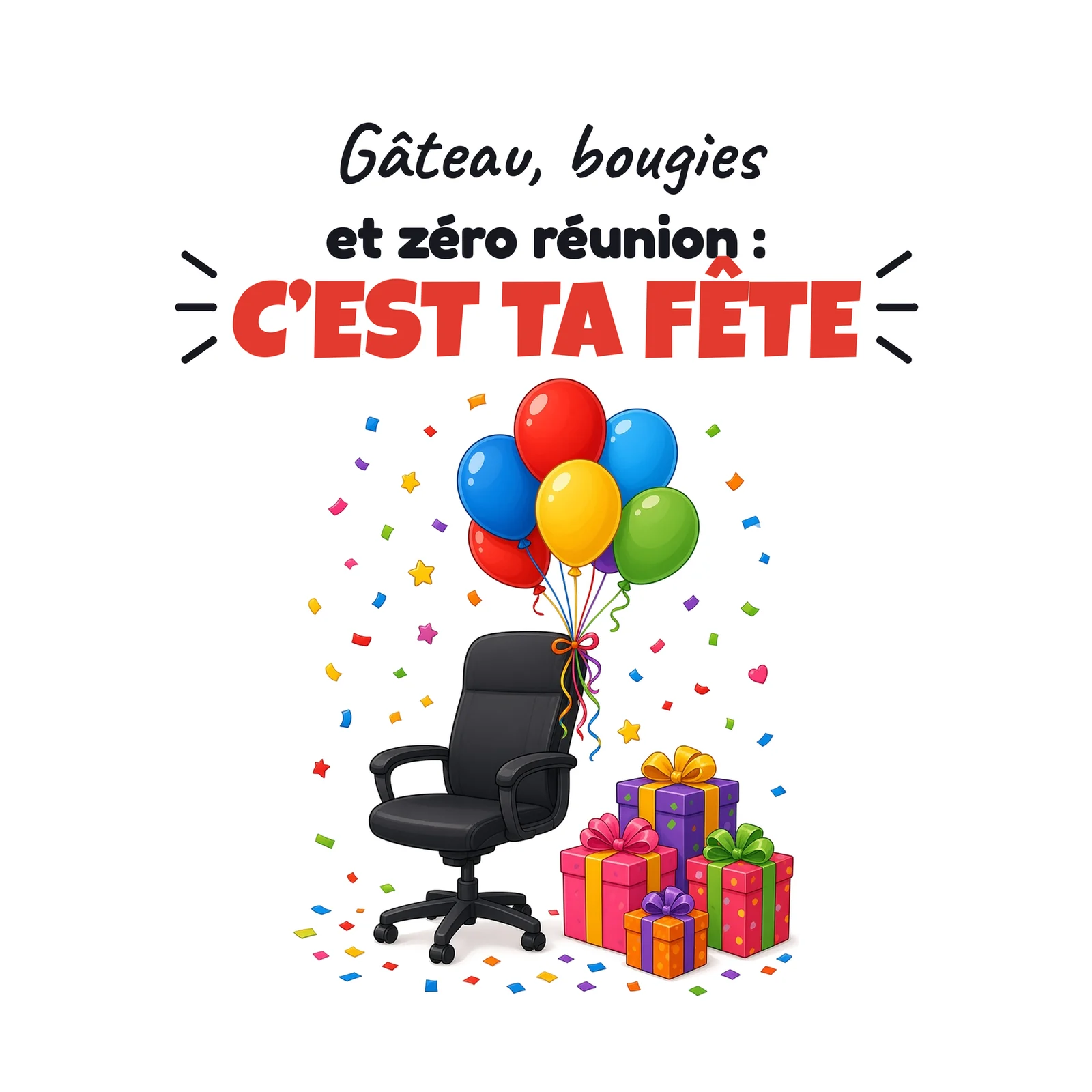 Mug anniversaire collègue – visuel imprimé face arrière
