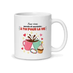 Mug anniversaire meilleure amie – mug blanc vu du dos