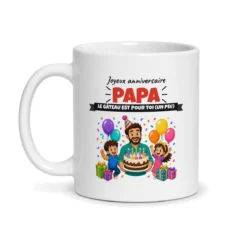 Mug anniversaire papa – mug blanc vu de face