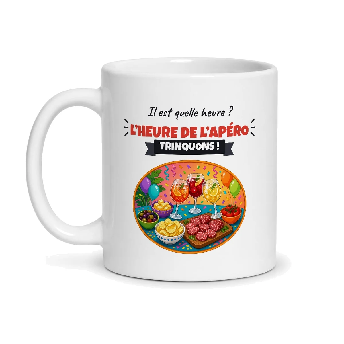 Mug apéro – mug blanc vu de face