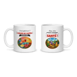Mug apéro – les deux faces du mug côte à côte