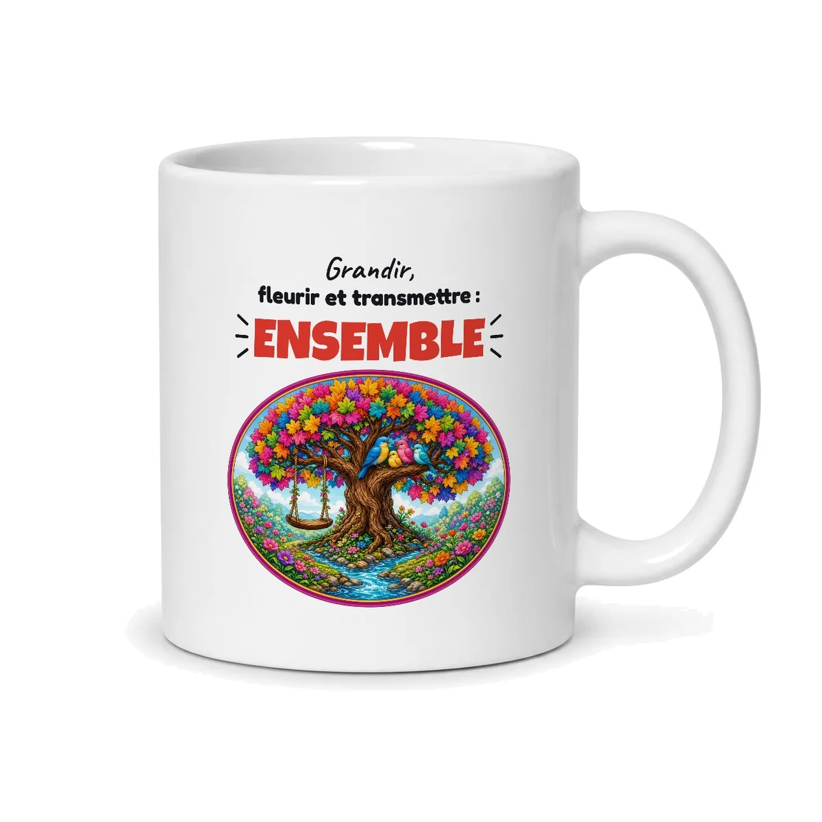 Mug arbre de vie – mug blanc vu du dos