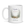 Mug artisane personnalisé prénom – mug blanc vu de face