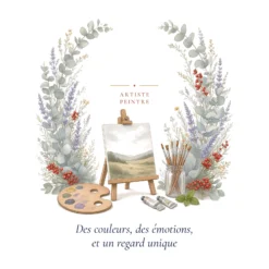Mug artiste peintre personnalisé prénom – visuel imprimé face avant