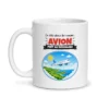 Mug avion – mug blanc vu de face