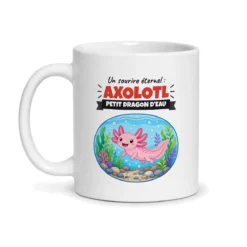 Mug axolotl – mug blanc vu de face