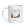 Mug banquier personnalisé prénom – mug blanc vu de face