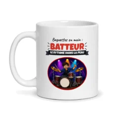 Mug batteur – mug blanc vu de face