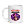 Mug batteuse – mug blanc vu de face