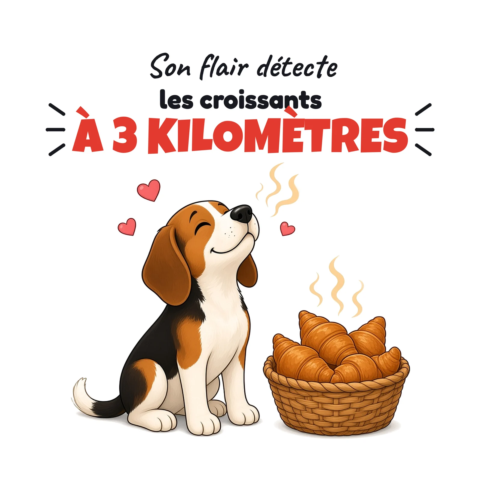 Mug beagle – visuel imprimé face arrière