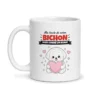 Mug bichon – mug blanc vu de face