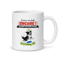 Mug border collie – mug blanc vu du dos