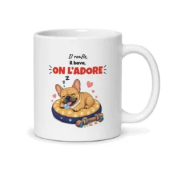Mug bouledogue français – mug blanc vu du dos