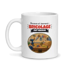 Mug bricolage – mug blanc vu de face