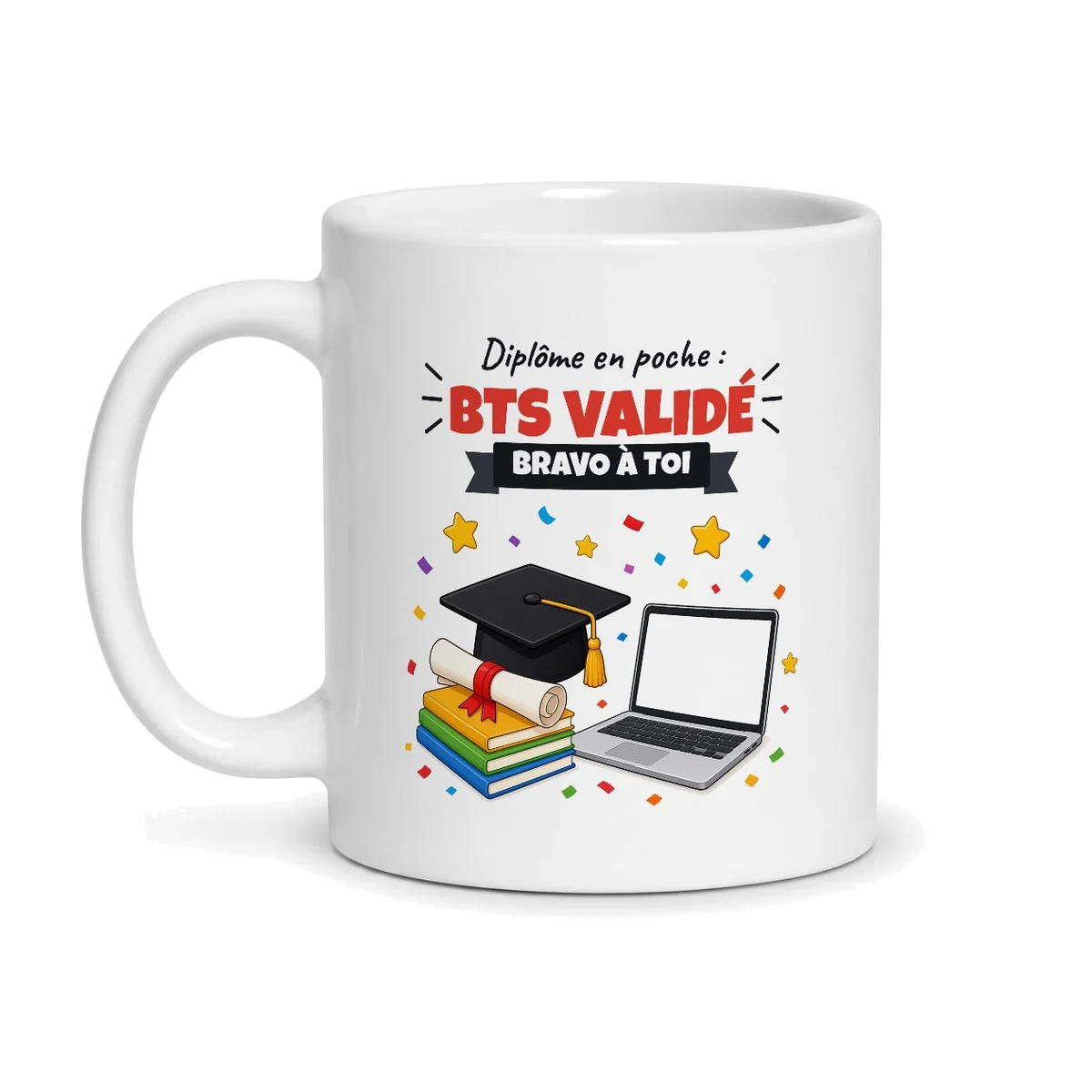 Mug BTS validé – mug blanc vu de face