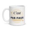 Mug c'est pas faux, vue de face