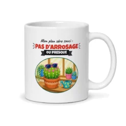 Mug cactus – mug blanc vu du dos