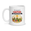 Mug cactus – mug blanc vu de face