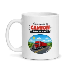 Mug camion – mug blanc vu de face