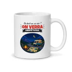 Mug camping-car – mug blanc vu du dos