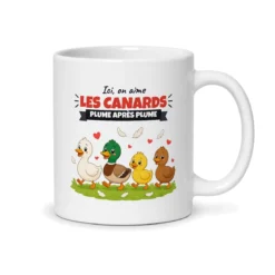 Mug canard – mug blanc vu du dos