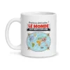 Mug carte du monde – mug blanc vu de face