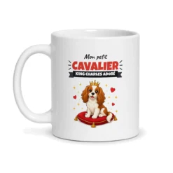 Mug cavalier king charles – mug blanc vu de face