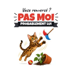 Mug chat bengal – visuel imprimé face arrière
