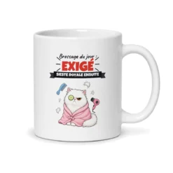 Mug chat persan – mug blanc vu du dos