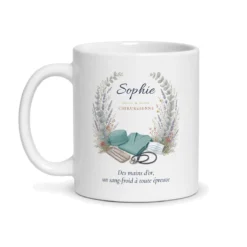 Mug chirurgienne personnalisé prénom – mug blanc vu de face