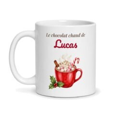 Mug Le chocolat chaud de… personnalisé prénom – mug personnalisé