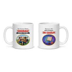 Mug chorale – les deux faces du mug côte à côte