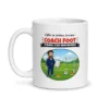 Mug coach foot – mug blanc vu de face