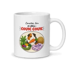 Mug cochon d’Inde – mug blanc vu du dos