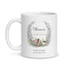 Mug coiffeur personnalisé prénom – mug blanc vu de face