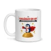 Mug collègue en or – mug blanc vu de face
