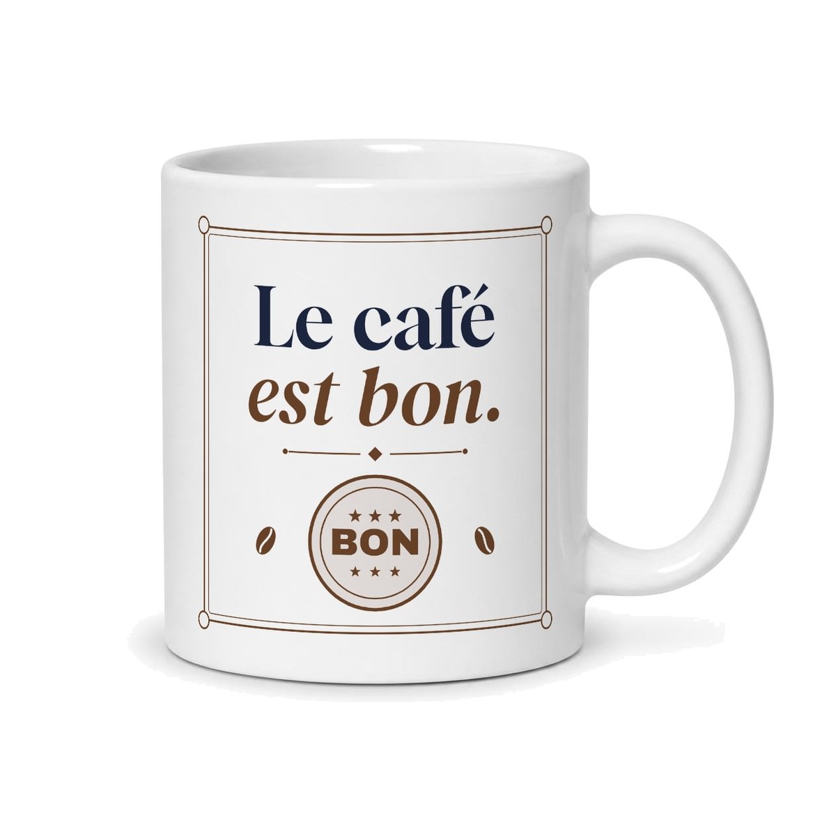Mug comment est votre café, vue du dos