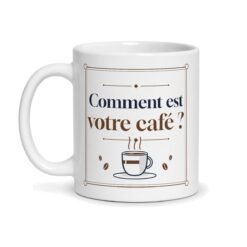 Mug comment est votre café, vue de face